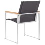 Sillas de jardín 2 unidades textilene y acero inoxidable gris von , Gartenstühle - Ref: Foro24-46517, Preis: 178,72 €, Rabatt: %