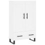 Aparador alto madera de ingeniería blanco 69,5x31x115 cm de , Aparadores - Ref: Foro24-830348, Precio: 95,25 €, Descuento: %