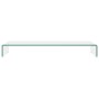 Soporte para TV/Elevador monitor cristal claro 100x30x13 cm von , TV-Möbel - Ref: Foro24-244131, Preis: 121,48 €, Rabatt: %