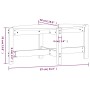 Mesa de centro madera maciza de pino marrón miel 87x48x35 cm by , Coffee table - Ref: Foro24-822325, Price: 36,91 €, Discount: %