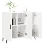 Aparador de madera de ingeniería blanco 90x34x80 cm de , Aparadores - Ref: Foro24-828124, Precio: 114,74 €, Descuento: %