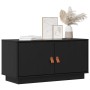 Mueble de TV de madera maciza de pino negro 80x34x40 cm von , TV-Möbel - Ref: Foro24-818234, Preis: 70,14 €, Rabatt: %