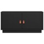 Mueble de TV de madera maciza de pino negro 80x34x40 cm von , TV-Möbel - Ref: Foro24-818234, Preis: 70,14 €, Rabatt: %