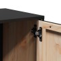 Mueble de TV de madera maciza de pino negro 80x34x40 cm von , TV-Möbel - Ref: Foro24-818234, Preis: 70,14 €, Rabatt: %