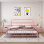 Mesitas de noche 2 unidades metal y vidrio rosa y transparente de , Mesitas de noche - Ref: Foro24-325095, Precio: 59,25 €, D...