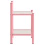 Mesitas de noche 2 unidades metal y vidrio rosa y transparente de , Mesitas de noche - Ref: Foro24-325095, Precio: 59,25 €, D...