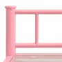 Mesitas de noche 2 unidades metal y vidrio rosa y transparente de , Mesitas de noche - Ref: Foro24-325095, Precio: 59,25 €, D...