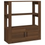 Aparador de madera contrachapada marrón roble 80x30x90 cm de , Aparadores - Ref: Foro24-819467, Precio: 70,48 €, Descuento: %