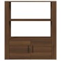 Aparador de madera contrachapada marrón roble 80x30x90 cm de , Aparadores - Ref: Foro24-819467, Precio: 70,48 €, Descuento: %