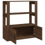 Aparador de madera contrachapada marrón roble 80x30x90 cm de , Aparadores - Ref: Foro24-819467, Precio: 70,48 €, Descuento: %