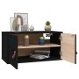 Armario de pared de madera maciza de pino negro 60x30x30 cm von , Regale und Regale - Ref: Foro24-818373, Preis: 77,54 €, Rab...