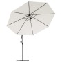 Sombrilla voladiza 3,5 m blanco arena by , Umbrellas - Ref: Foro24-42199, Price: 130,30 €, Discount: %