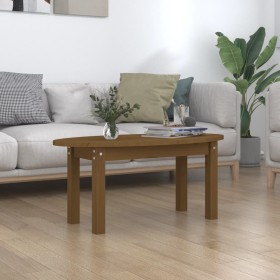 Mesa de centro madera maciza de pino marrón miel 80x40x35 cm de , Mesas de centro - Ref: Foro24-822350, Precio: 47,43 €, Desc...