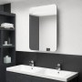 Armario de baño con espejo y LED gris 60x11x80 cm von , Badezimmerwaschtische - Ref: Foro24-326505, Preis: 154,92 €, Rabatt: %