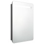 Armario de baño con espejo y LED gris 60x11x80 cm von , Badezimmerwaschtische - Ref: Foro24-326505, Preis: 154,92 €, Rabatt: %