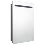 Armario de baño con espejo y LED gris 60x11x80 cm von , Badezimmerwaschtische - Ref: Foro24-326505, Preis: 154,92 €, Rabatt: %
