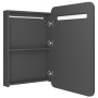 Armario de baño con espejo y LED gris 60x11x80 cm von , Badezimmerwaschtische - Ref: Foro24-326505, Preis: 154,92 €, Rabatt: %