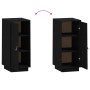 Aparador de madera maciza de pino negro 34x40x75 cm by , Sideboards - Ref: Foro24-820116, Price: 61,12 €, Discount: %