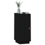 Aparador de madera maciza de pino negro 34x40x75 cm by , Sideboards - Ref: Foro24-820116, Price: 61,12 €, Discount: %