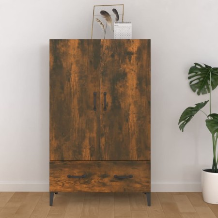 Aparador de madera contrachapada roble ahumado 70x31x115 cm by , Sideboards - Ref: Foro24-817474, Price: 86,25 €, Discount: %