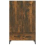 Aparador de madera contrachapada roble ahumado 70x31x115 cm by , Sideboards - Ref: Foro24-817474, Price: 86,25 €, Discount: %