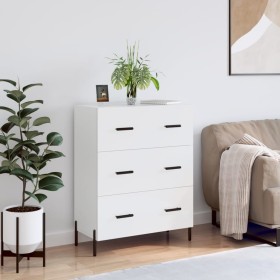 Aparador de madera contrachapada blanco brillante 69,5x34x90 cm de , Aparadores - Ref: Foro24-827862, Precio: 83,39 €, Descue...