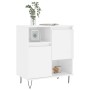 Aparador de madera contrachapada blanco brillante 60x35x70 cm de , Aparadores - Ref: Foro24-831190, Precio: 64,30 €, Descuent...