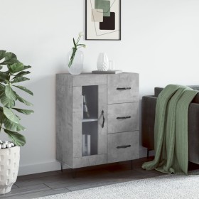 Aparador de madera de ingeniería gris hormigón 69,5x34x90 cm von , Sideboards - Ref: Foro24-828040, Preis: 91,32 €, Rabatt: %