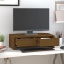 Soporte de monitor madera maciza pino marrón miel 50x27x15 cm von , Computersockel und -erhöhungen - Ref: Foro24-813957, Prei...