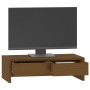 Soporte de monitor madera maciza pino marrón miel 50x27x15 cm von , Computersockel und -erhöhungen - Ref: Foro24-813957, Prei...