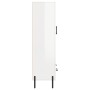Aparador alto madera de ingeniería blanco brillo 69,5x31x115 cm by , Sideboards - Ref: Foro24-828310, Price: 105,79 €, Discou...