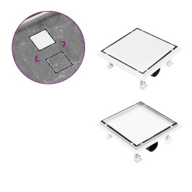 Desagüe de ducha cubierta inserción suelo acero inox. 23x23 cm von , Abflüsse - Ref: Foro24-145995, Preis: 48,79 €, Rabatt: %