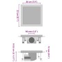 Desagüe de ducha cubierta inserción suelo acero inox. 23x23 cm by , Drains - Ref: Foro24-145995, Price: 49,88 €, Discount: %