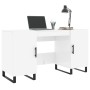 Escritorio madera contrachapada blanco brillante 140x50x75 cm de , Escritorios - Ref: Foro24-829574, Precio: 146,45 €, Descue...