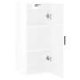 Armario de pared blanco brillante 34,5x34x90 cm de , Aparadores - Ref: Foro24-828854, Precio: 52,09 €, Descuento: %