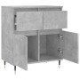 Aparador de madera contrachapada gris hormigón 60x35x70 cm de , Aparadores - Ref: Foro24-831112, Precio: 65,91 €, Descuento: %