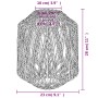 Pantalla de lámpara hierro y papel negra Ø23x28 cm von , Lampenschirme - Ref: Foro24-364362, Preis: 29,25 €, Rabatt: %