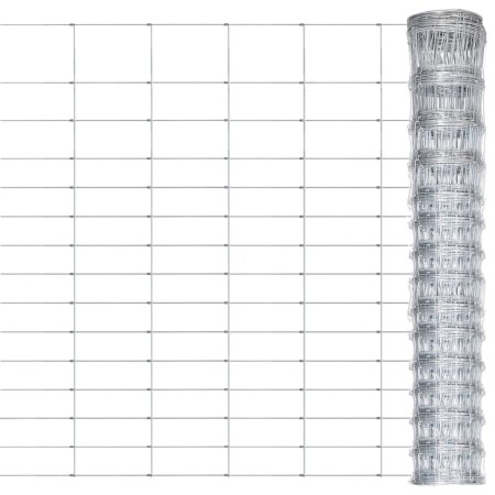 Valla de jardín de acero galvanizado plateado 50x1,6 m von , Zaunpaneele - Ref: Foro24-149492, Preis: 102,21 €, Rabatt: %