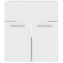 White engineered wood and Sonoma oak vanity unit with sink by vidaXL, bathroom vanities - Ref: Foro24-3070816, Price: 118,04 ...