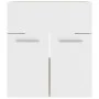 White engineered wood and Sonoma oak vanity unit with sink by vidaXL, bathroom vanities - Ref: Foro24-3070816, Price: 117,87 ...