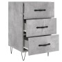 Mesita de noche madera de ingeniería gris hormigón 40x40x66 cm by , Nightstands - Ref: Foro24-827656, Price: 59,52 €, Discoun...