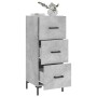 Aparador de madera contrachapada gris hormigón 34,5x34x90 cm von , Sideboards - Ref: Foro24-828608, Preis: 72,98 €, Rabatt: %