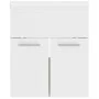 White engineered wood and Sonoma oak vanity unit with sink by vidaXL, bathroom vanities - Ref: Foro24-3070816, Price: 117,87 ...