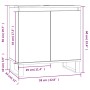Armario de baño madera de ingeniería gris hormigón 58x33x60 cm de , Muebles de baño - Ref: Foro24-831592, Precio: 67,22 €, De...