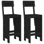 Taburetes de cocina 2 uds madera de pino negro 40x48,5x115,5 cm von , Gartenstühle - Ref: Foro24-825363, Preis: 112,68 €, Rab...
