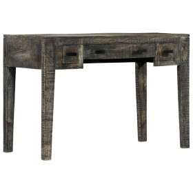 Escritorio de madera maciza de mango negro 110x50x75 cm by , Desks - Ref: Foro24-247913, Price: 254,38 €, Discount: %