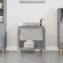 Armario de lavabo madera contrachapada gris hormigón 58x33x60cm de , Tocadores de baño - Ref: Foro24-821256, Precio: 53,95 €,...