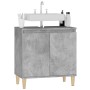 Armario de lavabo madera contrachapada gris hormigón 58x33x60cm de , Tocadores de baño - Ref: Foro24-821256, Precio: 53,95 €,...