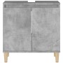 Armario de lavabo madera contrachapada gris hormigón 58x33x60cm de , Tocadores de baño - Ref: Foro24-821256, Precio: 53,95 €,...