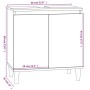 Armario de lavabo madera contrachapada gris hormigón 58x33x60cm de , Tocadores de baño - Ref: Foro24-821256, Precio: 53,95 €,...